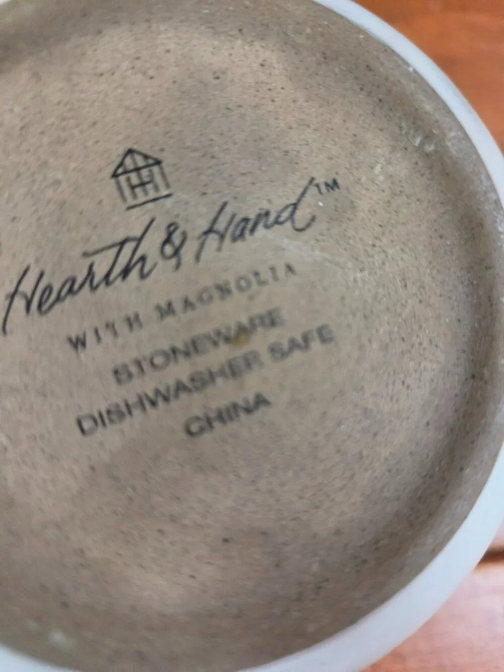 hearth and home with magnolia stoneware salt cellar